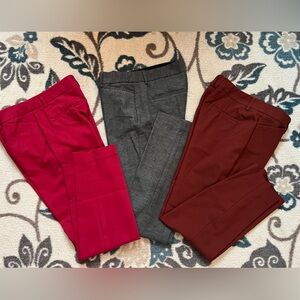 Express pants bundle - 2 pairs of Express Editor & 1 Columnist cropped pants.